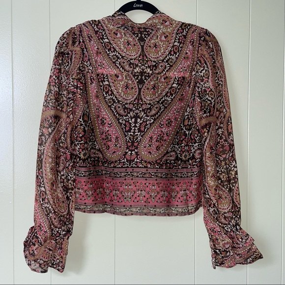 Walter Baker Aubrey Grand Paisley Top Boho Chic - Picture 2 of 12